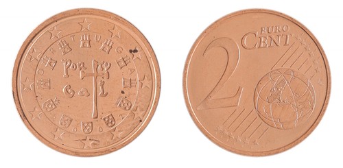 Portugal euro cents - 2,