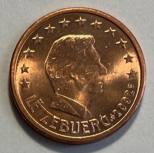 Luxembourg euro cents 2002 - luxembourg,
