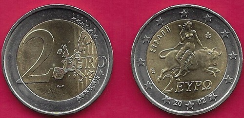 Grecce euro 2002 - unc, a