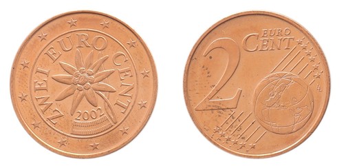 Austria euro cents - 2,