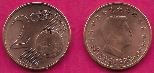 Luxembourg euro cent 2002 - luxembourg, 2