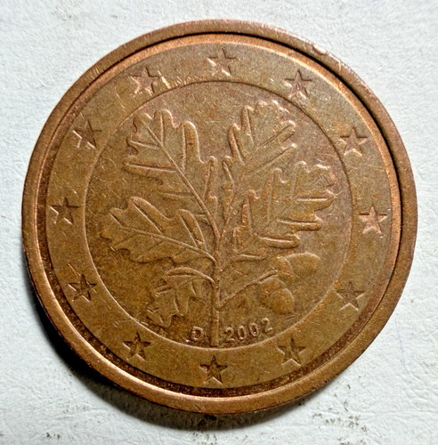 2002 cent euro german coin - 2,