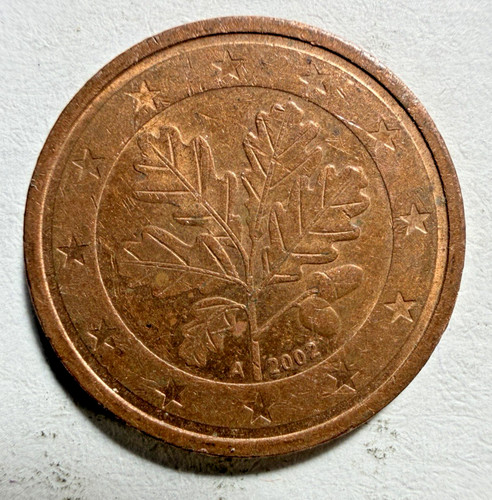 2002 cent euro german coin - 2,
