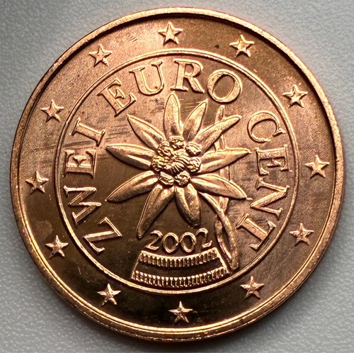 Austria euro cents 2002 - 2,