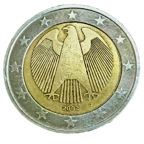 Rare euro coin germany 2002 - 2,