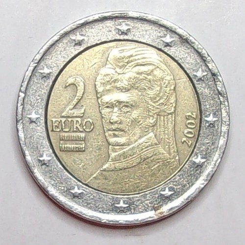 2002 euro coin austria - coin,